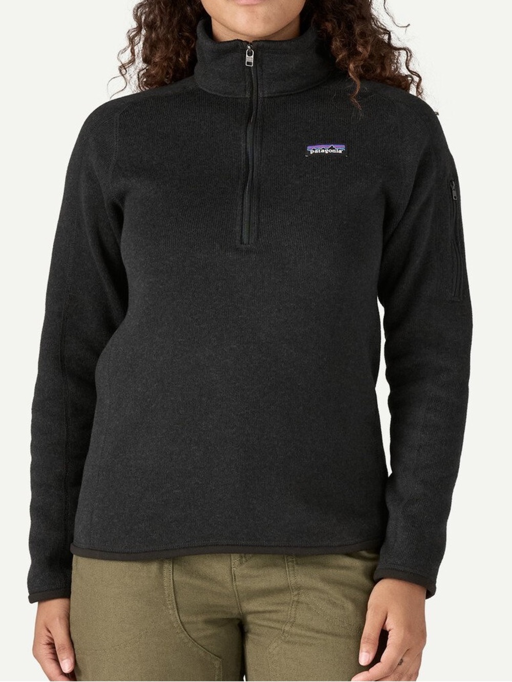 Patagonia Better Sweater 1/4 Zip Fleece Pullover Women’s Small Gray